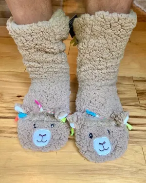 Socks- Alpaca Head Slipper