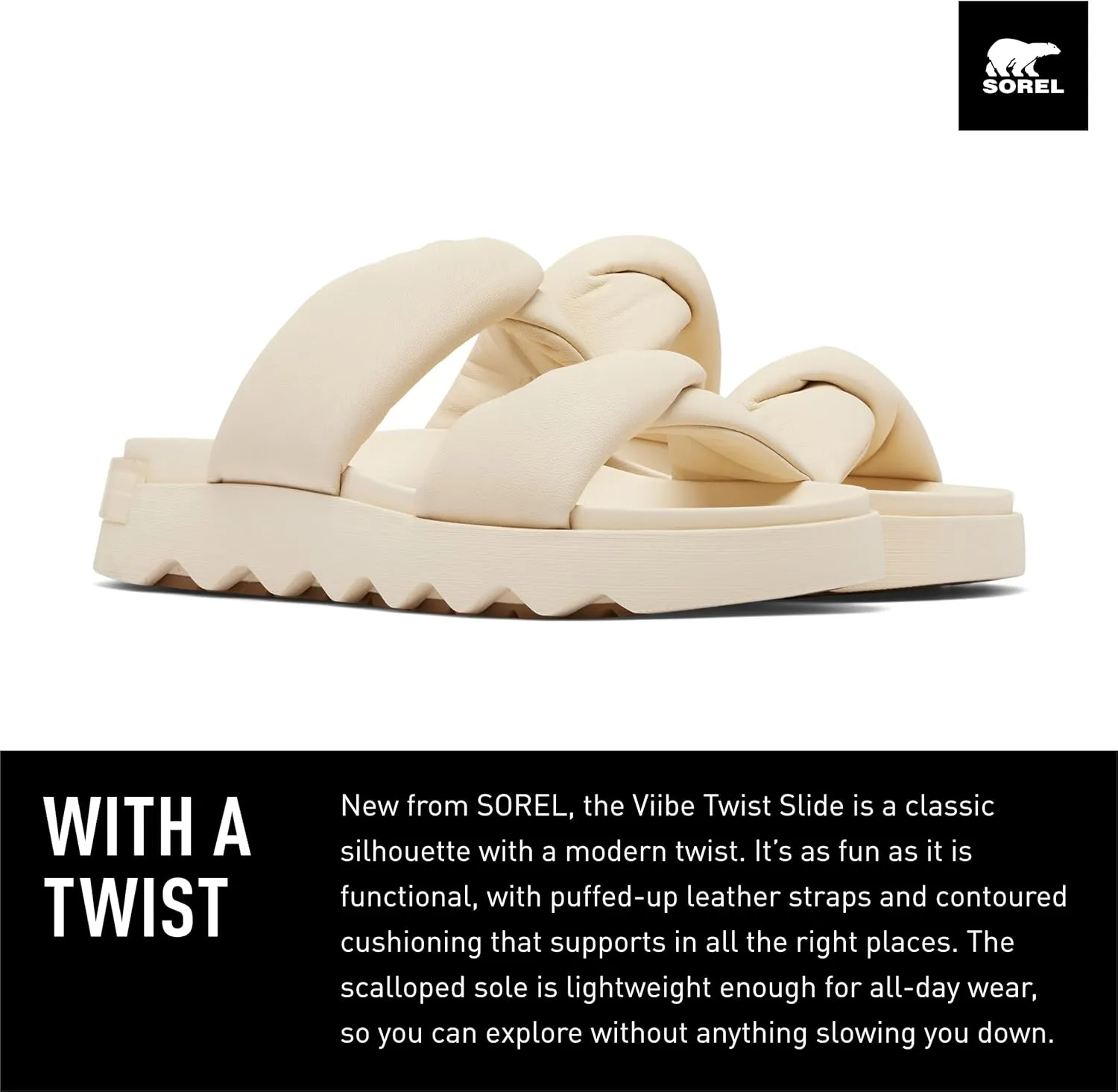 Sorel Women's Viibe Twist Slide Sandals
