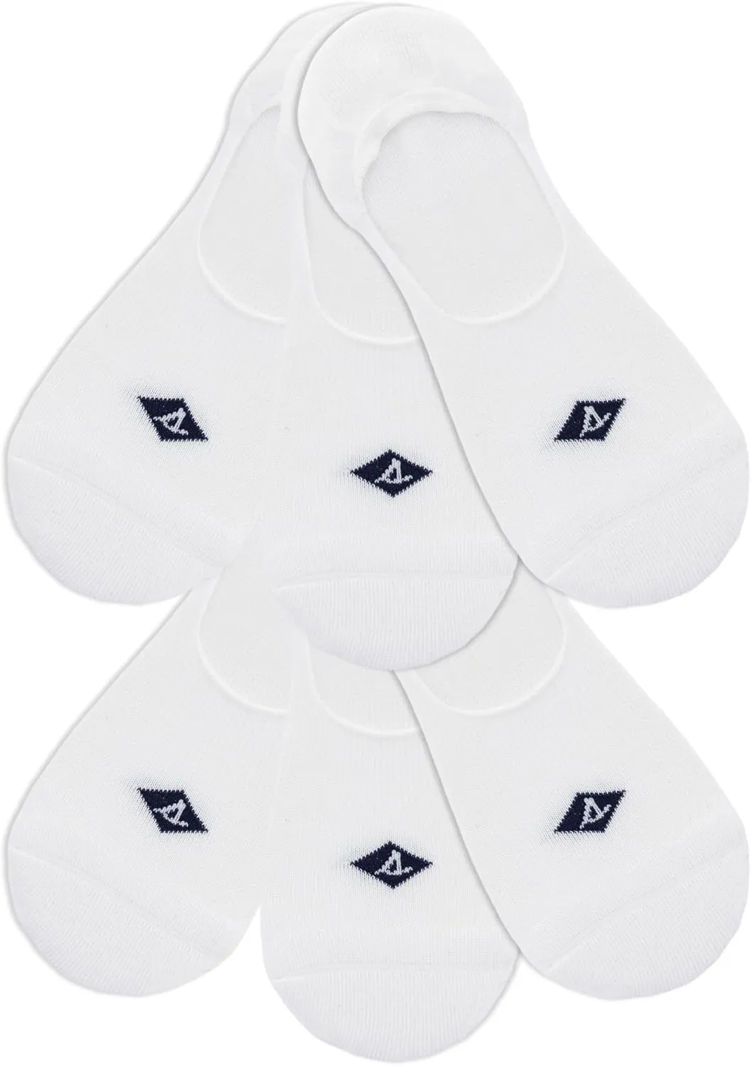 Sperry Women's Recycled Cushioned Sneaker Liner Socks-6 Pair Pack-Repreve Arch Support and No Slip Heel Gripper