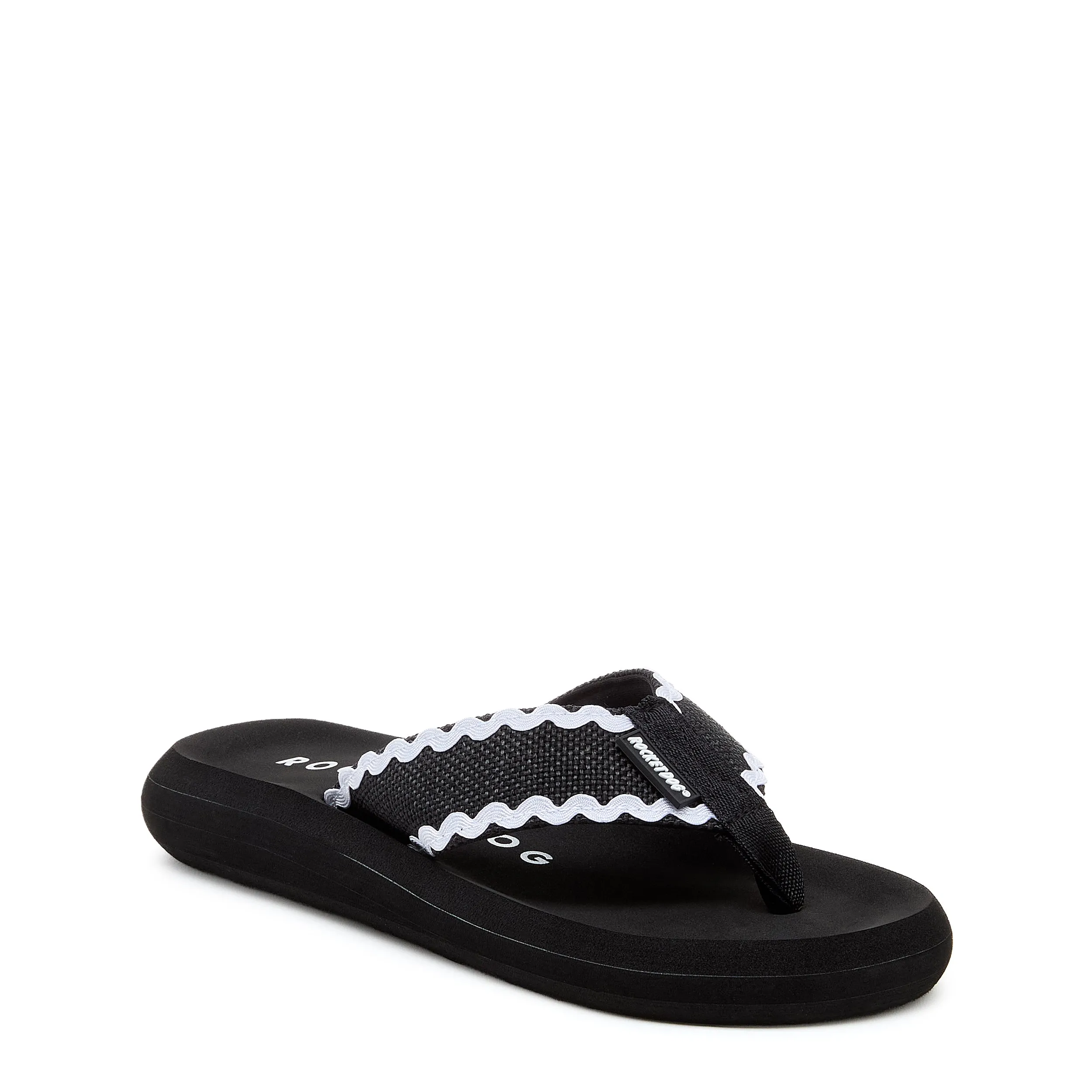 Spotlight Black Waves Flip-flops