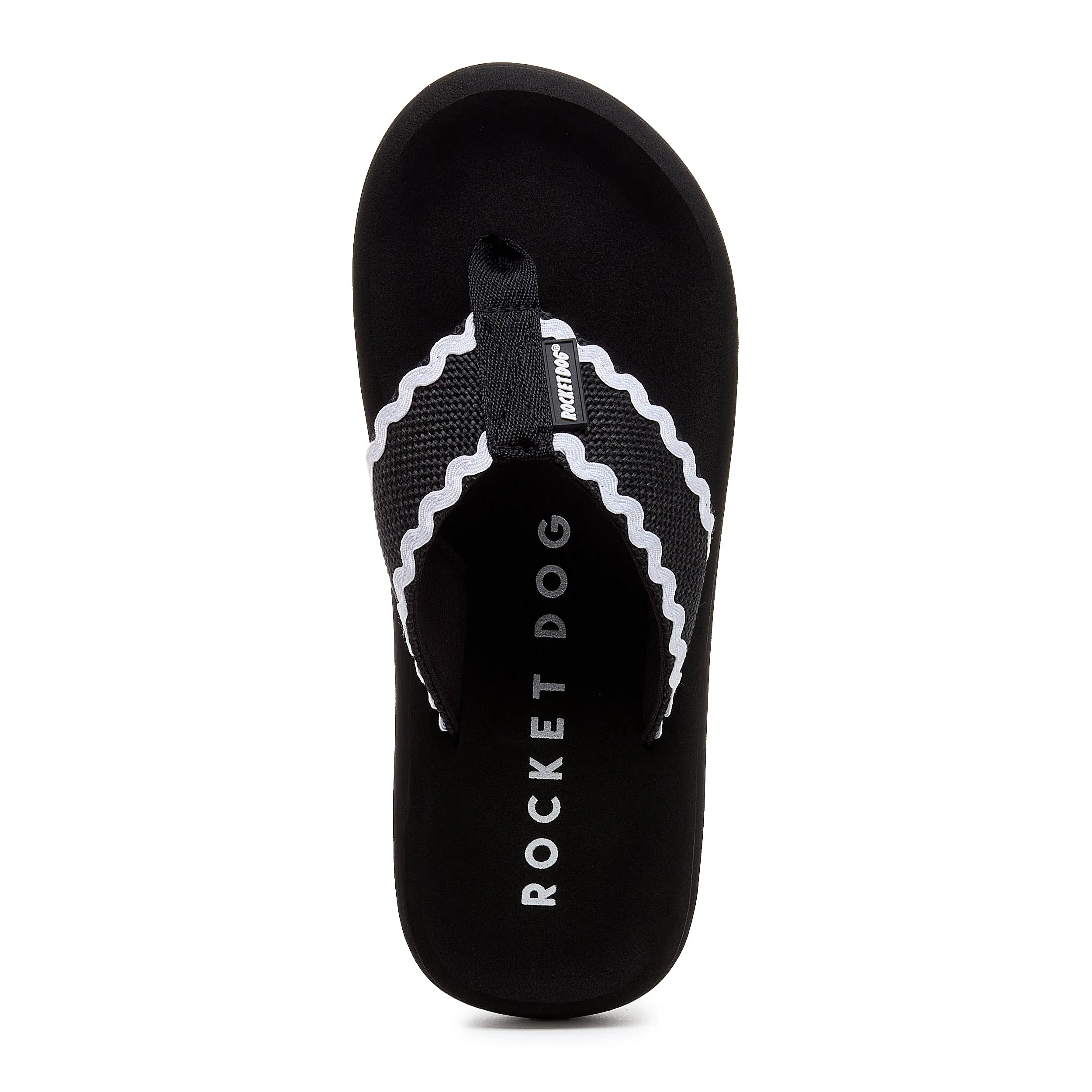Spotlight Black Waves Flip-flops