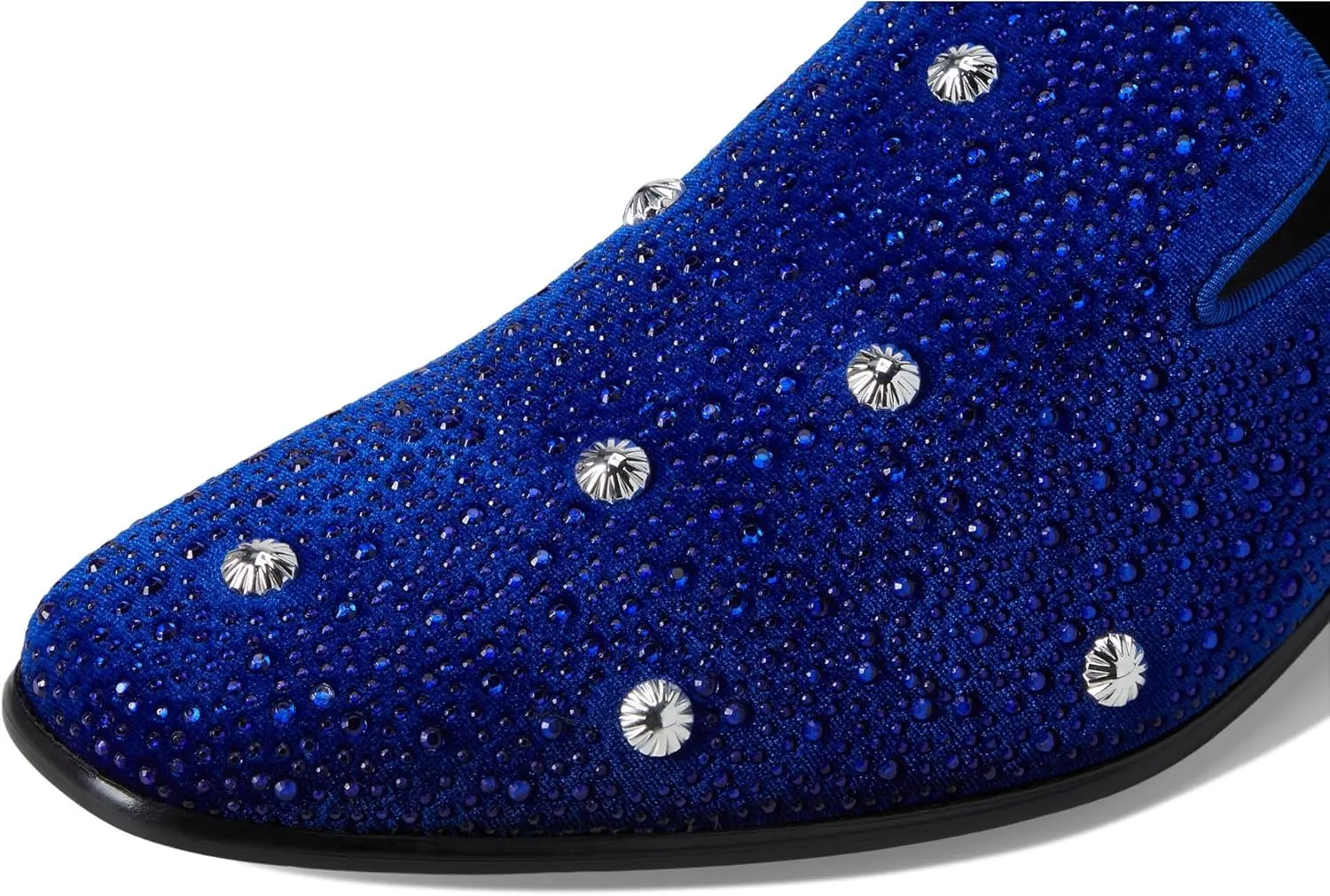 STACY ADAMS Men's Spangle Rhinestone Slip on Loafer