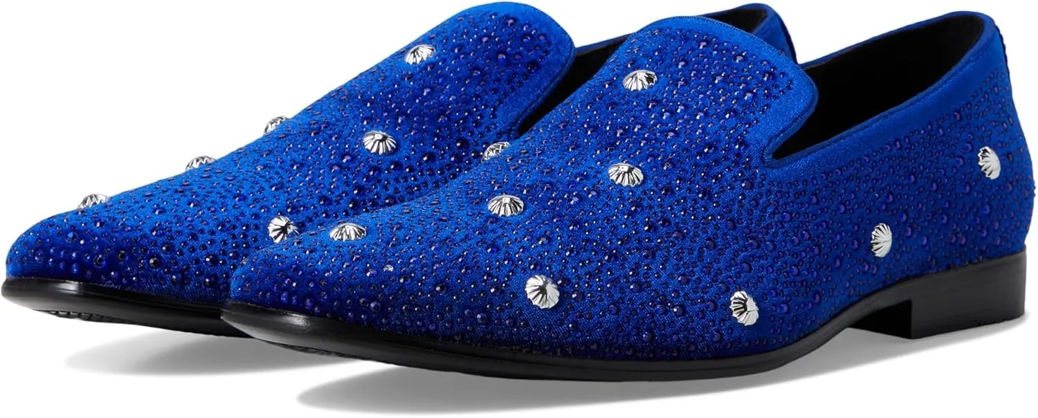 STACY ADAMS Men's Spangle Rhinestone Slip on Loafer