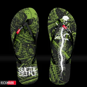 Suicide Silence Logo Flip-Flops