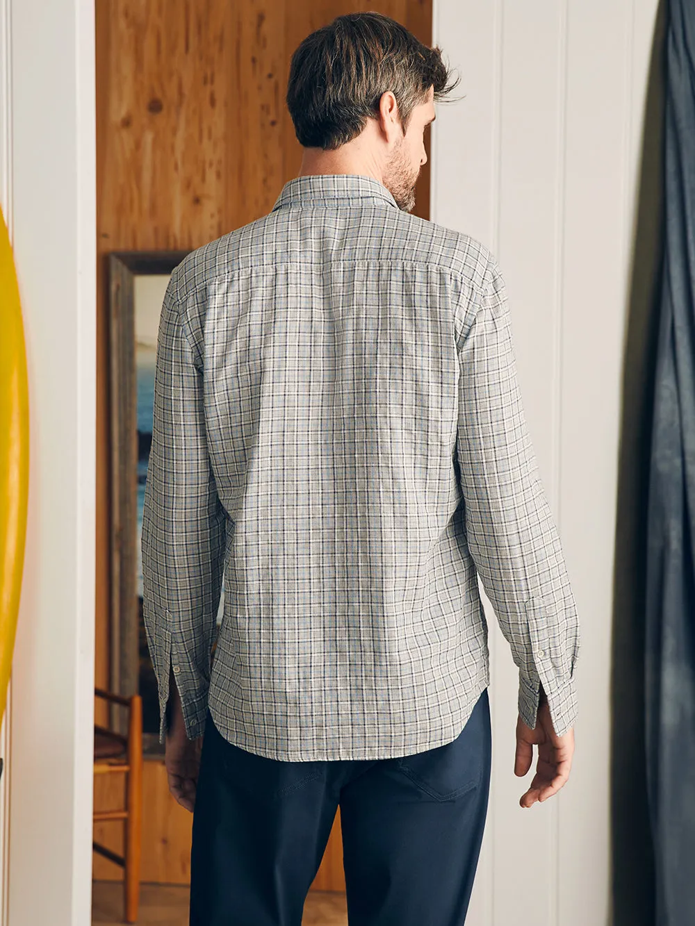 Sunwashed Chambray Shirt - Silver Falls Plaid