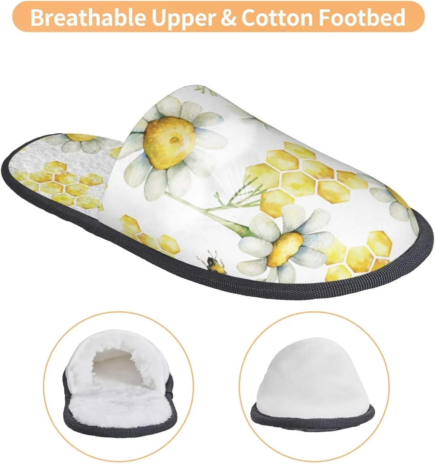 Sweet Honey Women Slippers Home Furry Shoes Keep Men Couples Shoes Warm For Women-