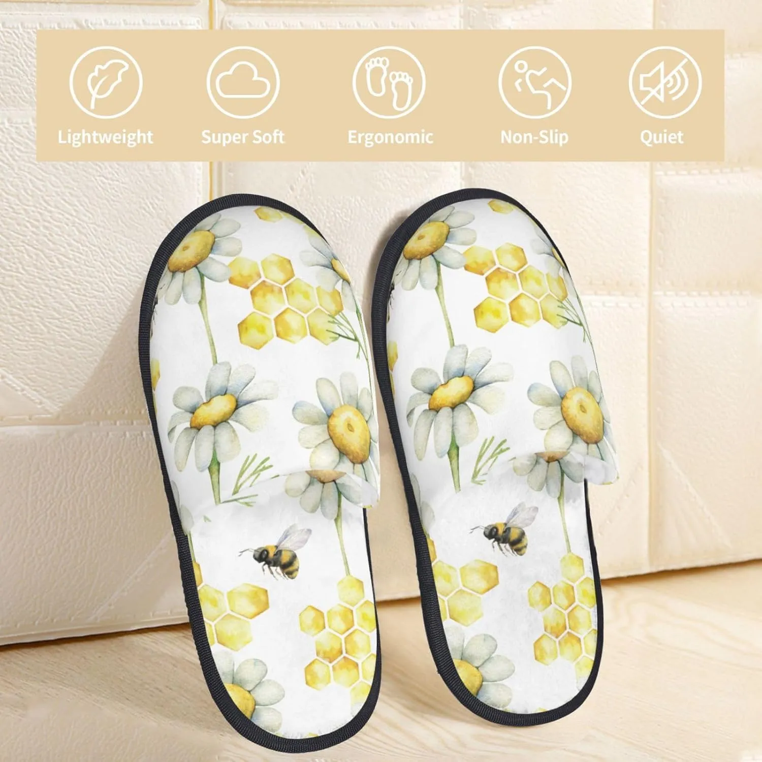 Sweet Honey Women Slippers Home Furry Shoes Keep Men Couples Shoes Warm For Women-