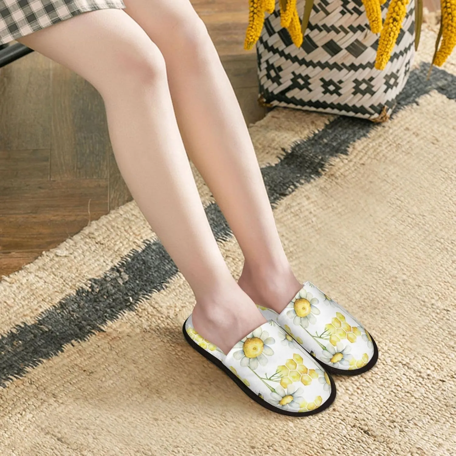 Sweet Honey Women Slippers Home Furry Shoes Keep Men Couples Shoes Warm For Women-