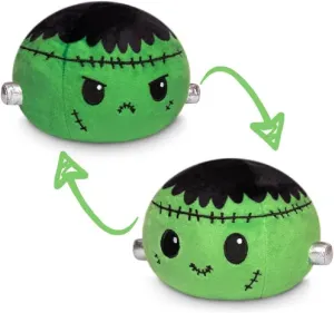 TeeTurtle - The Original Reversible Ball Plushie - Green Monster - Cute Sensory Fidget Stuffed Animals That Show Your Mood - Perfect for Halloween!
