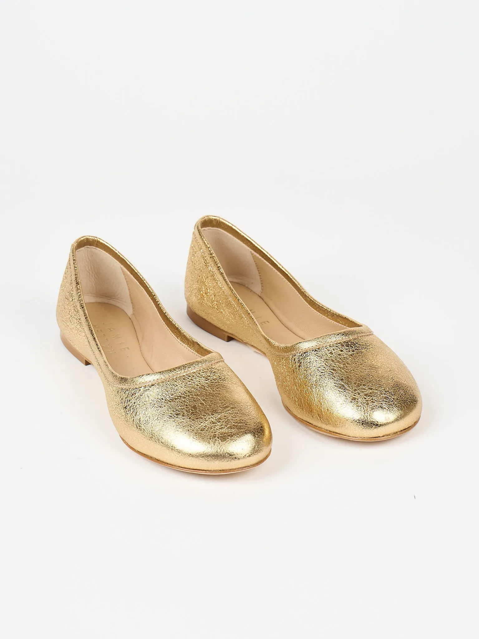 The Minimalist Slipper in Warm Gold