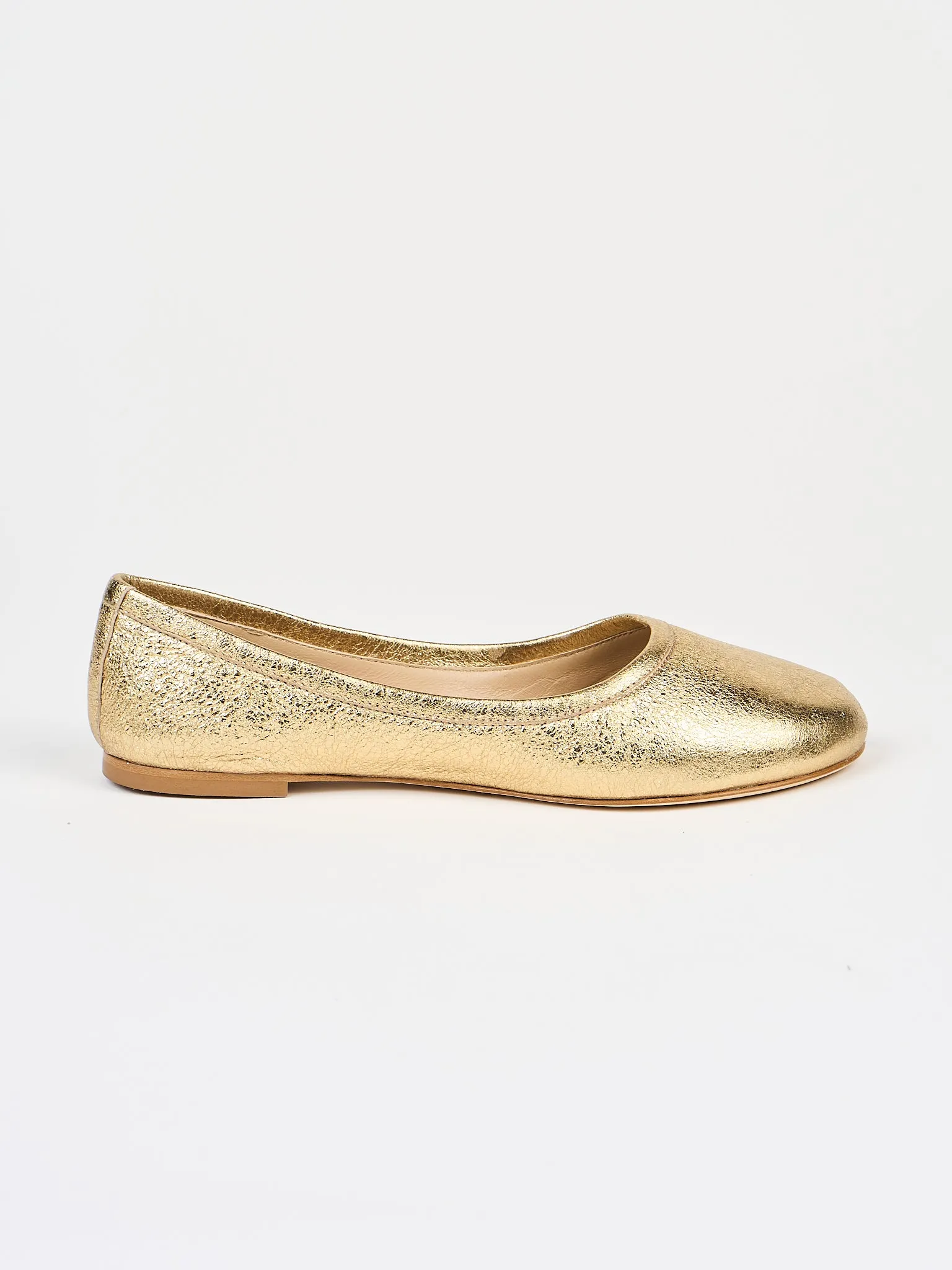 The Minimalist Slipper in Warm Gold