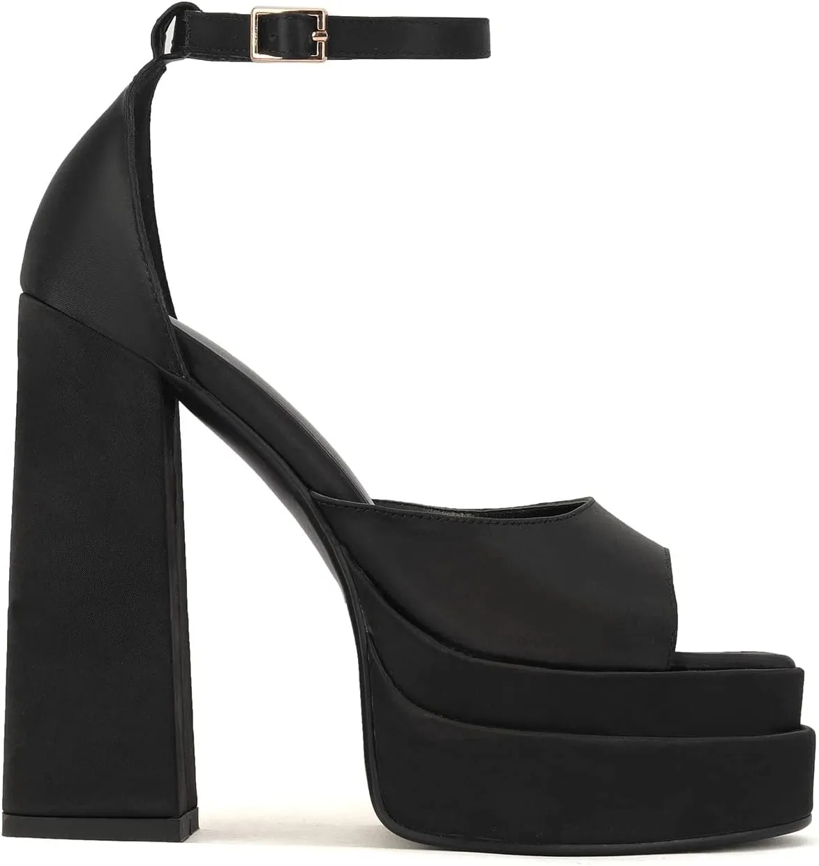 THESHY Womens Platform Ankle Strap Sandals Open Toe Wedge Chunky High Block Heels Fashion Dress Sandal for Women