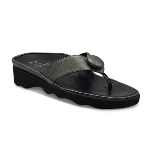 Thierry Rabotin Women's Kody 1316 Pewter Metallic Leather