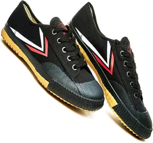 T.O.P ONE Kung Fu Martial Arts Parkour Shoes,Rubber Sole Sneakers-Black 40(Men 8|Women 9.5)