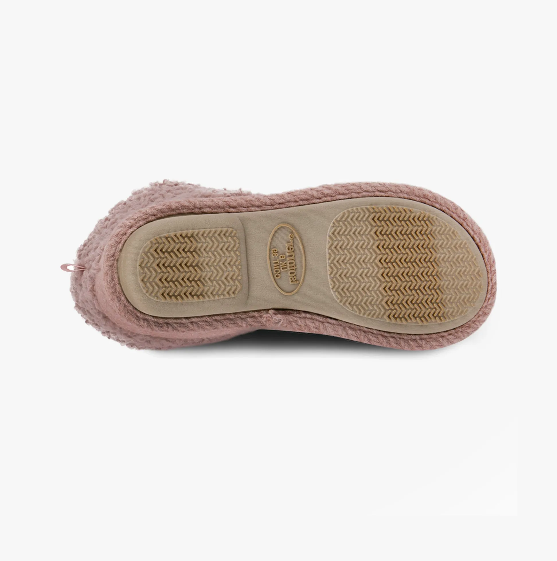 Totes Isotoner CABLE Womens Boot Slippers Pink