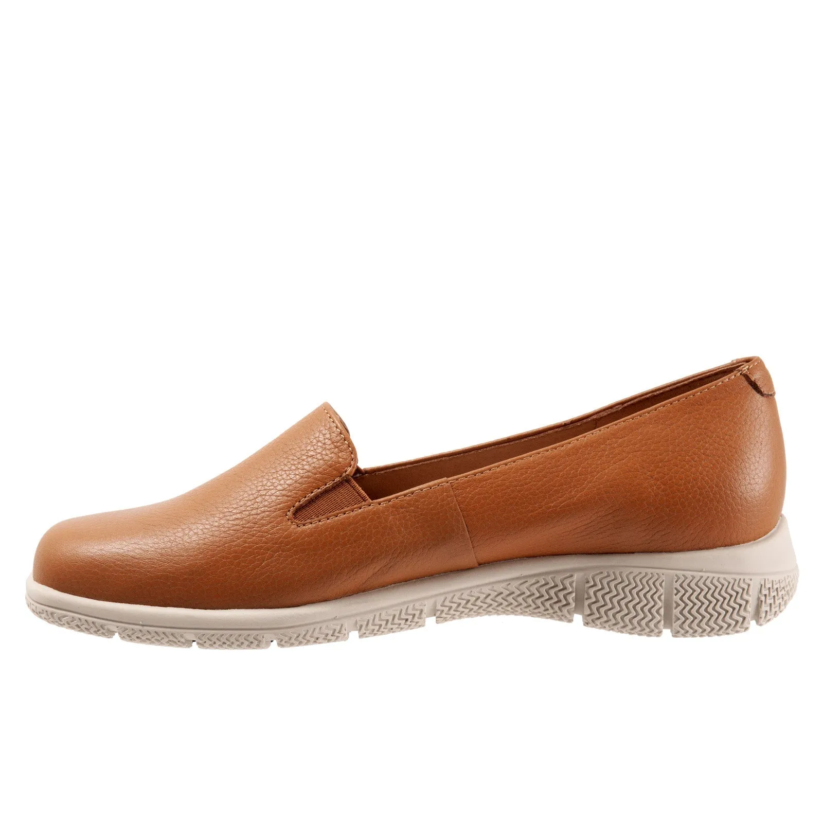 Trotters Universal T2110-215 Womens Brown Narrow Leather Loafer Flats Shoes