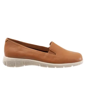 Trotters Universal T2110-215 Womens Brown Narrow Leather Loafer Flats Shoes