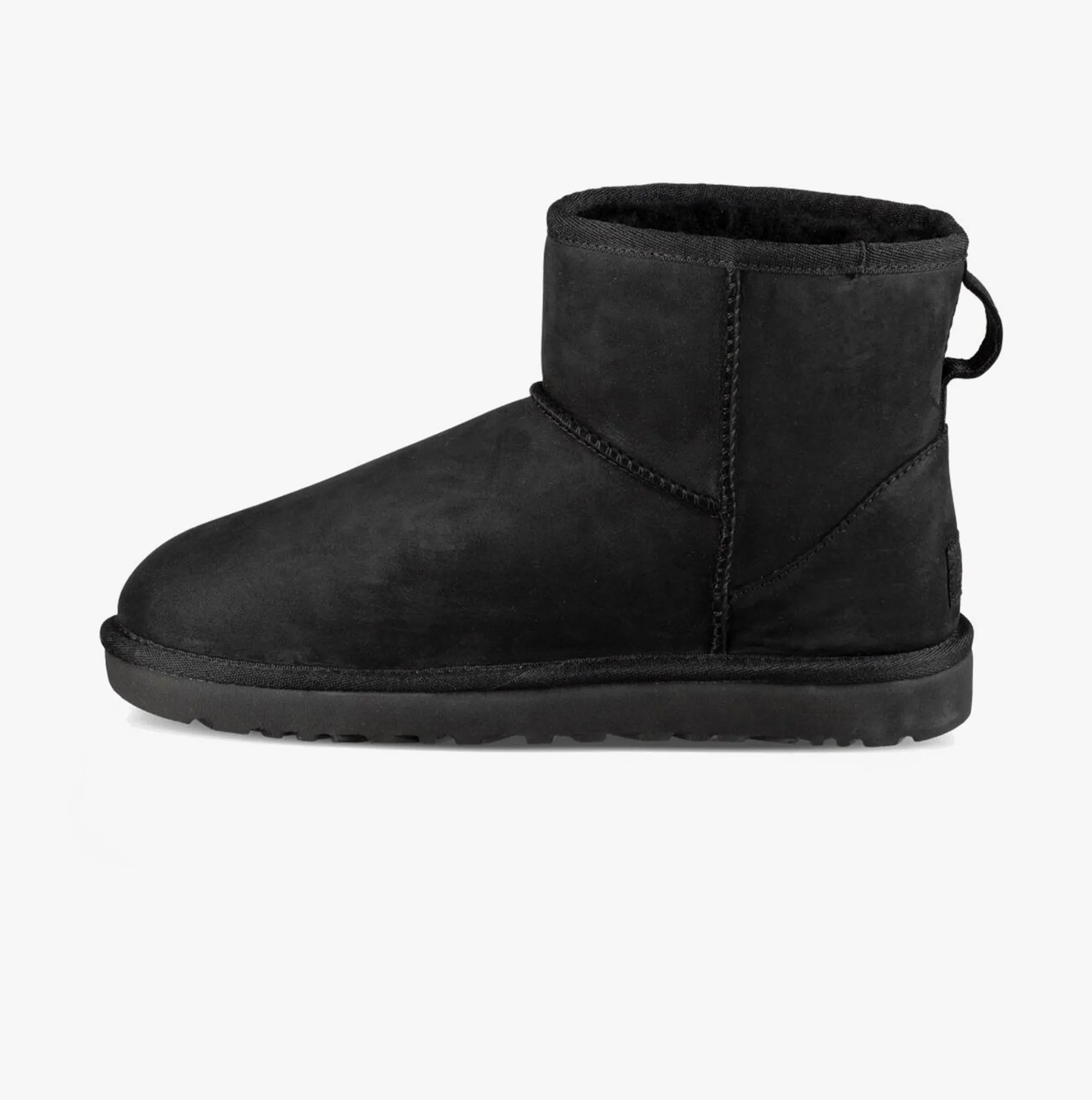UGG CLASSIC MINI Womens Leather Boots Black