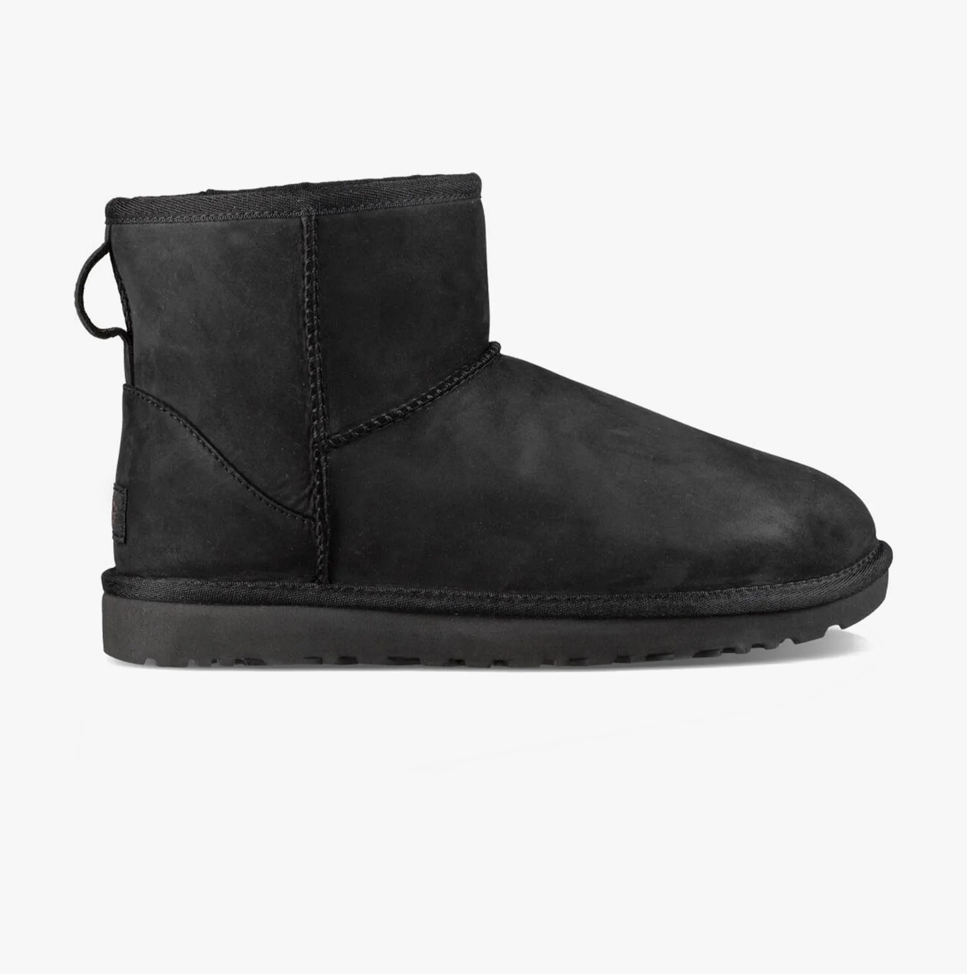 UGG CLASSIC MINI Womens Leather Boots Black
