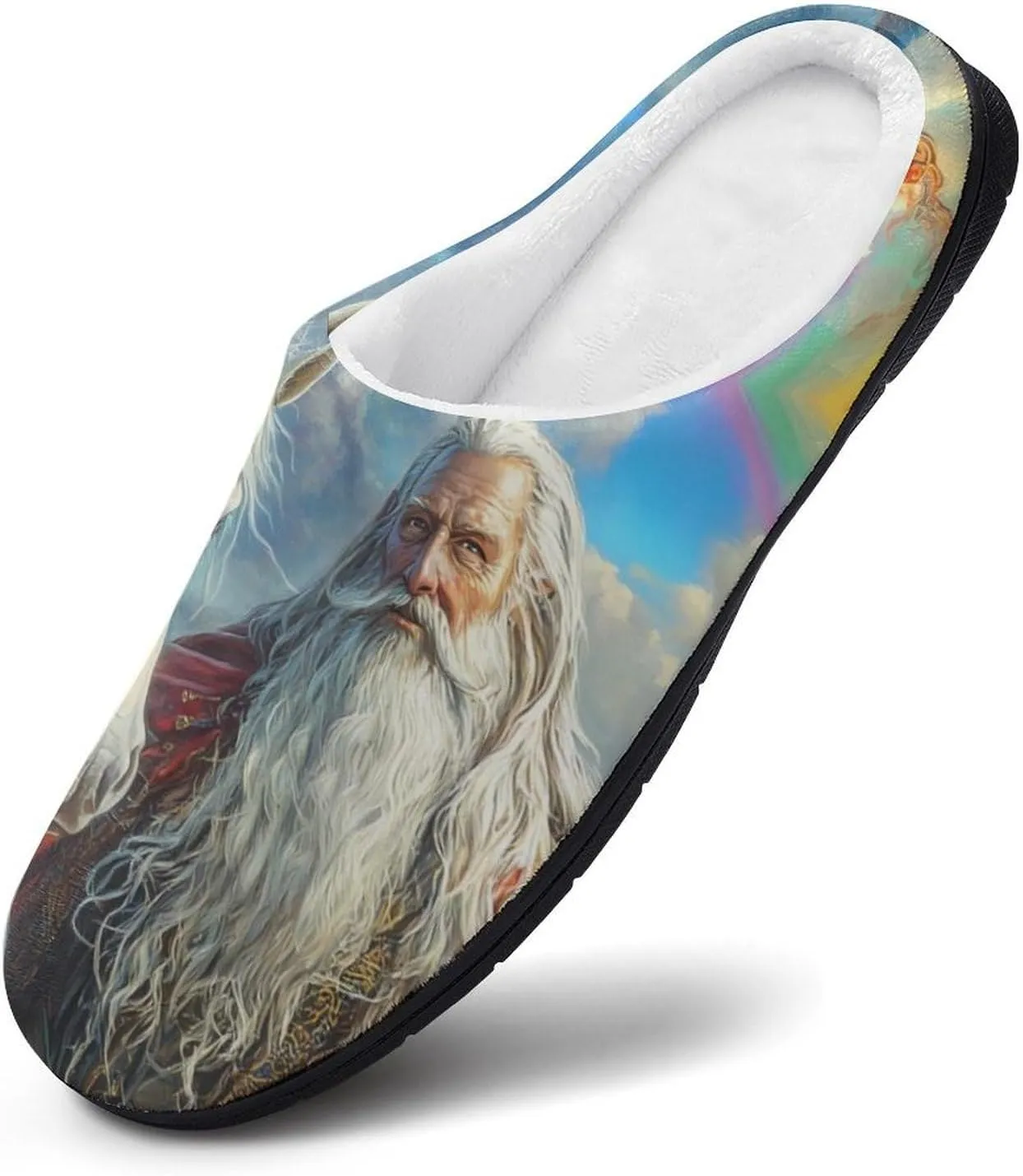 Un-icorn Storm Chaser Wizard Red Dragon Slippers for Women Warm House Shoes Home Slippers Bedroom Shoes for Women Mom Ladies