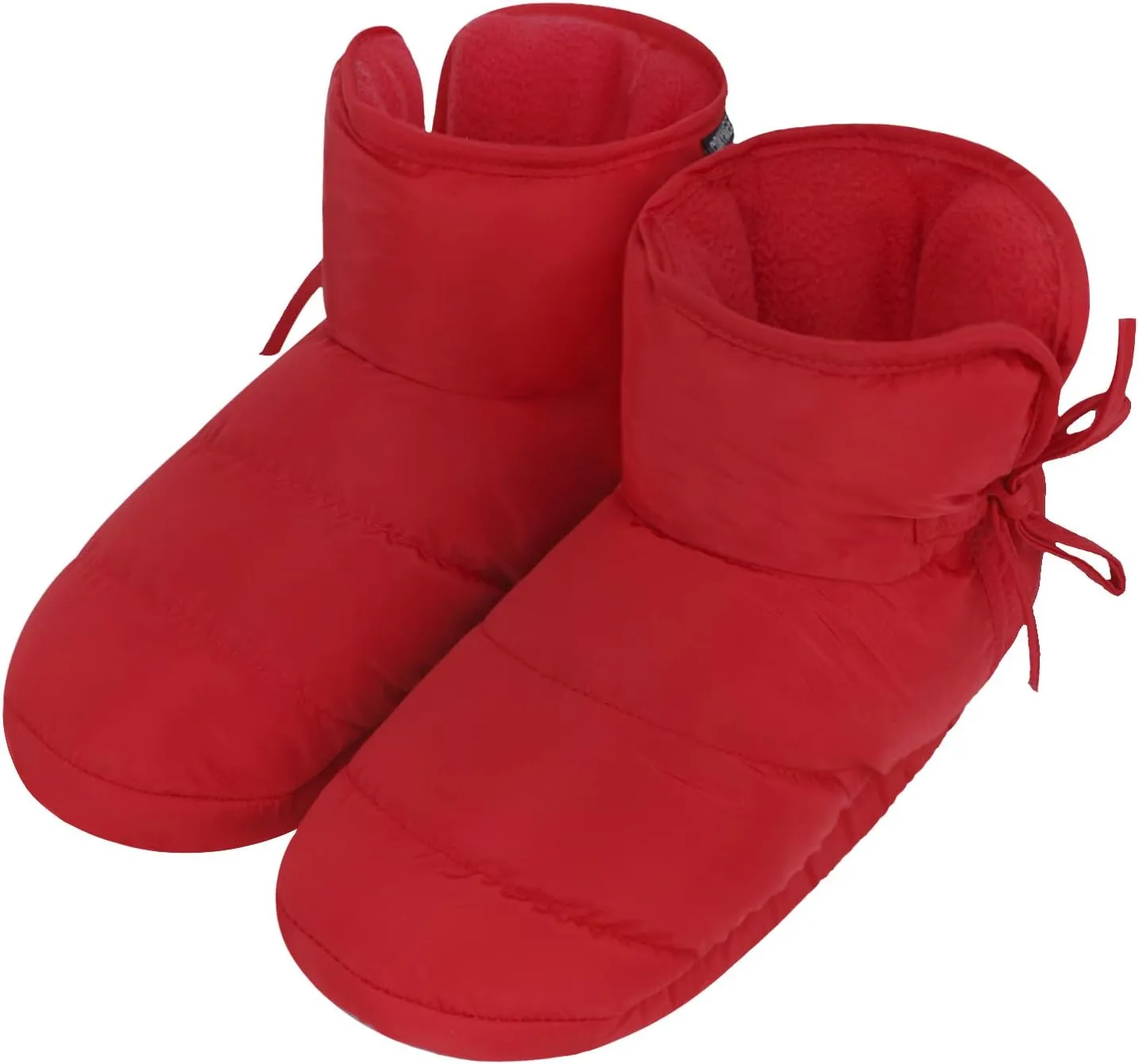 Unisex Winter Quilted Down Slipper Indoor Warm Cozy Slipper Boots Snow Booties Cotton Shoes for Women Men