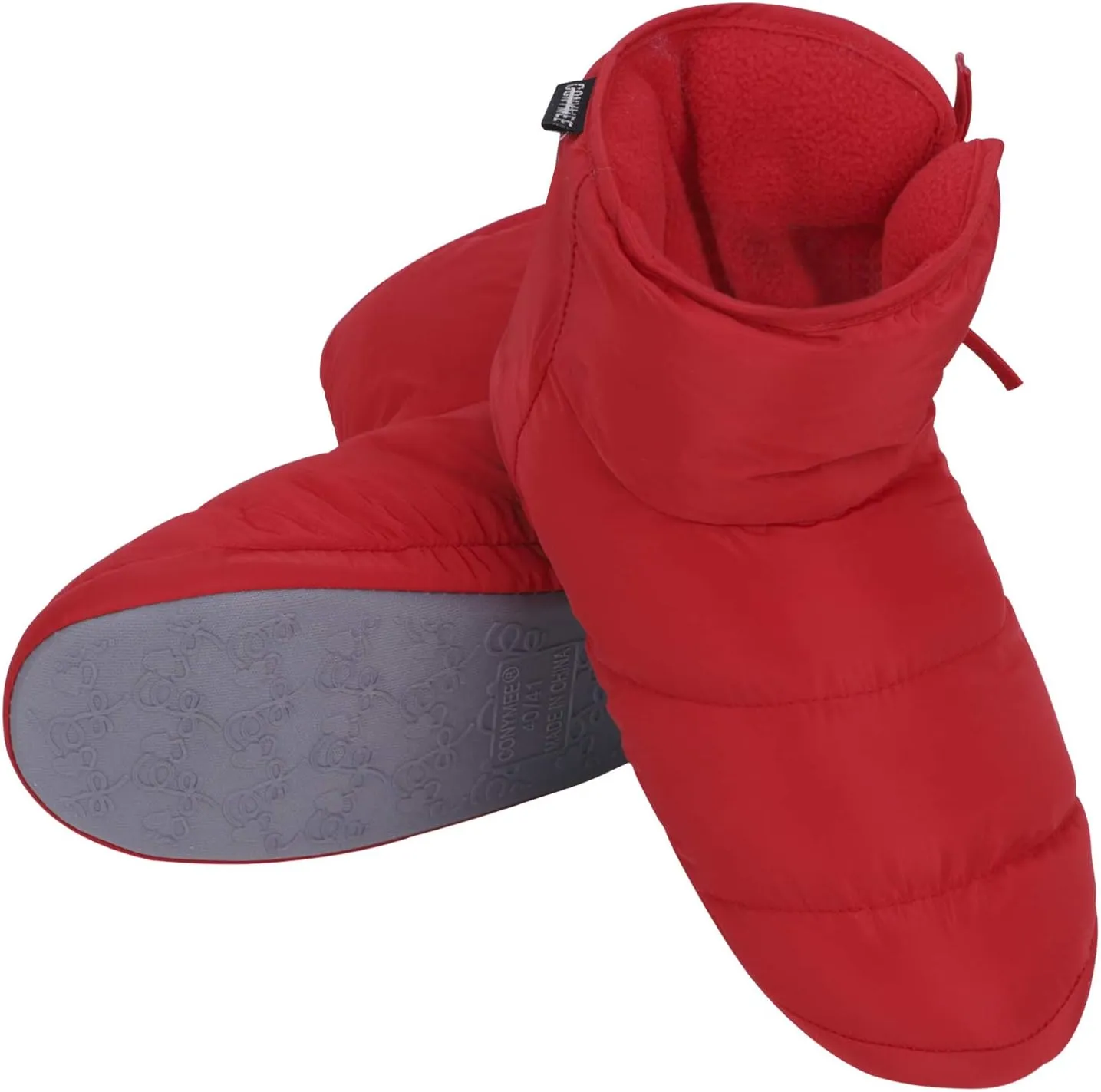 Unisex Winter Quilted Down Slipper Indoor Warm Cozy Slipper Boots Snow Booties Cotton Shoes for Women Men
