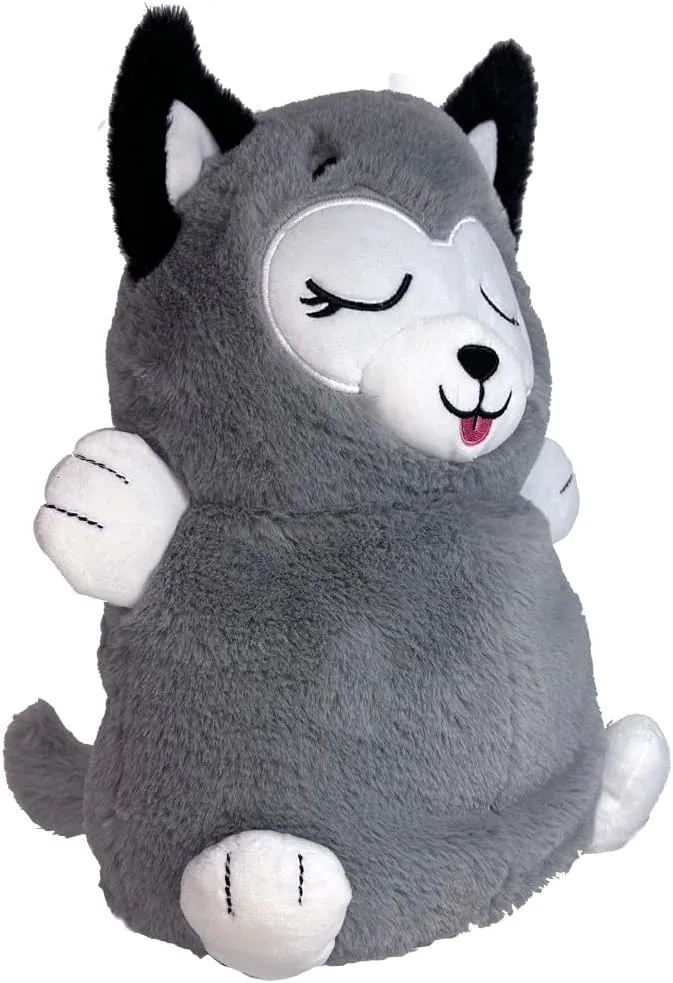 Upside Down Inside Out - Fox to Husky - 2-in-1 Animal Plush, Belly Flips to Reveal 2nd Character, Kids Playtime Companion, Plus Bonus Baby