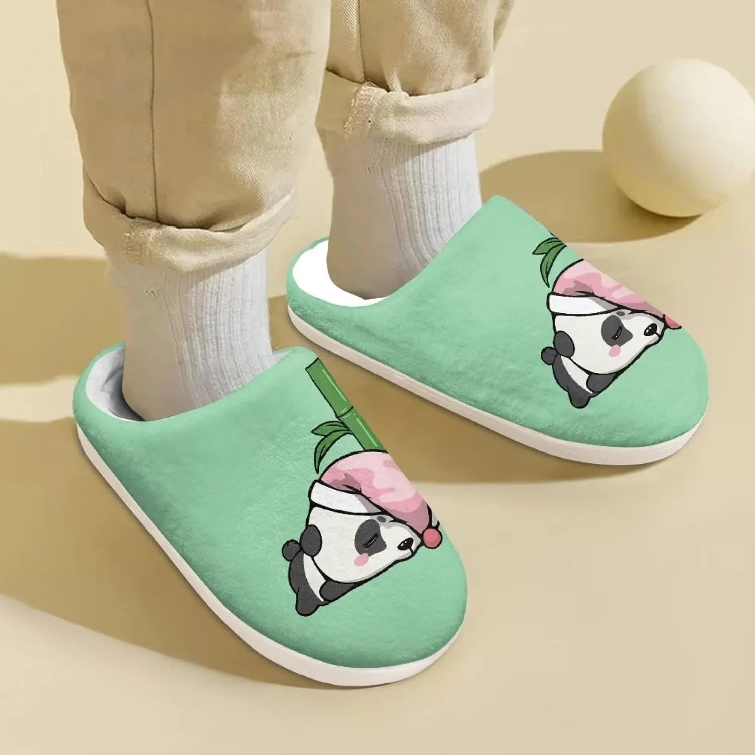 US 9-US 14.9 Unisex Girls and Boys Plush Slippers House Bedroom Shoes Warm Cozy Lightweight Kids Shoes