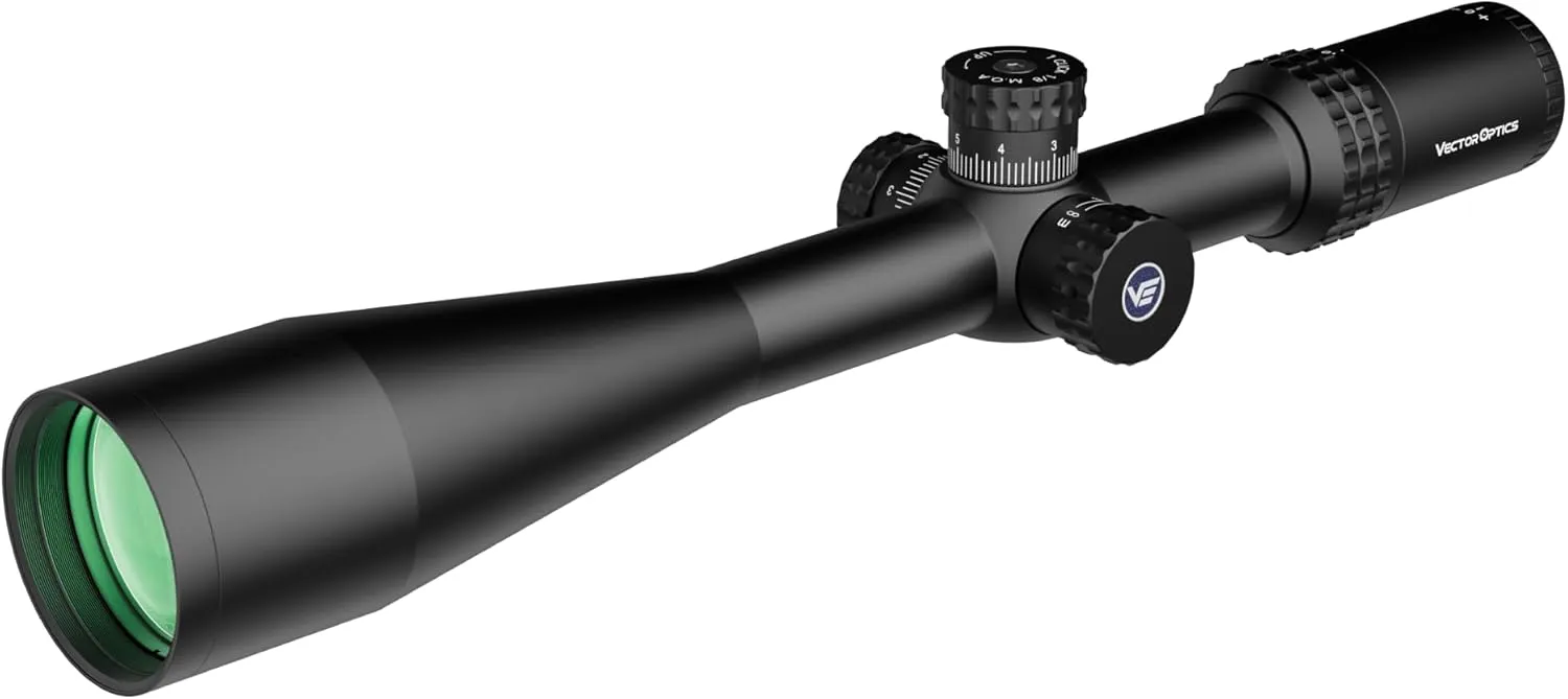 Vector Optics Sentinel 10-40x50 Second Focal Plane, 1/8 MOA Precise Adjustments, Designed for 25 Meters Benchrest Target Shooting, Turret Lock System, SCOL-34