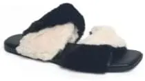 Vhny Women's Twisted Fuzzy Flurry Cozy House Slides Warm Slippers for Indoor Out, 8M