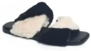 Vhny Women's Twisted Fuzzy Flurry Cozy House Slides Warm Slippers for Indoor Out, 8M
