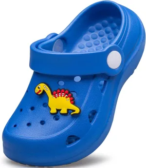 vibdiv Boys Girls Clogs Kids Garden Shoes Unisex Child Cartoon Slides Sandals Beach Slipper Indoor Outdoor(Toddler/Little Kids/Big Kids)