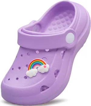 vibdiv Boys Girls Clogs Kids Garden Shoes Unisex Child Cartoon Slides Sandals Beach Slipper Indoor Outdoor(Toddler/Little Kids/Big Kids)