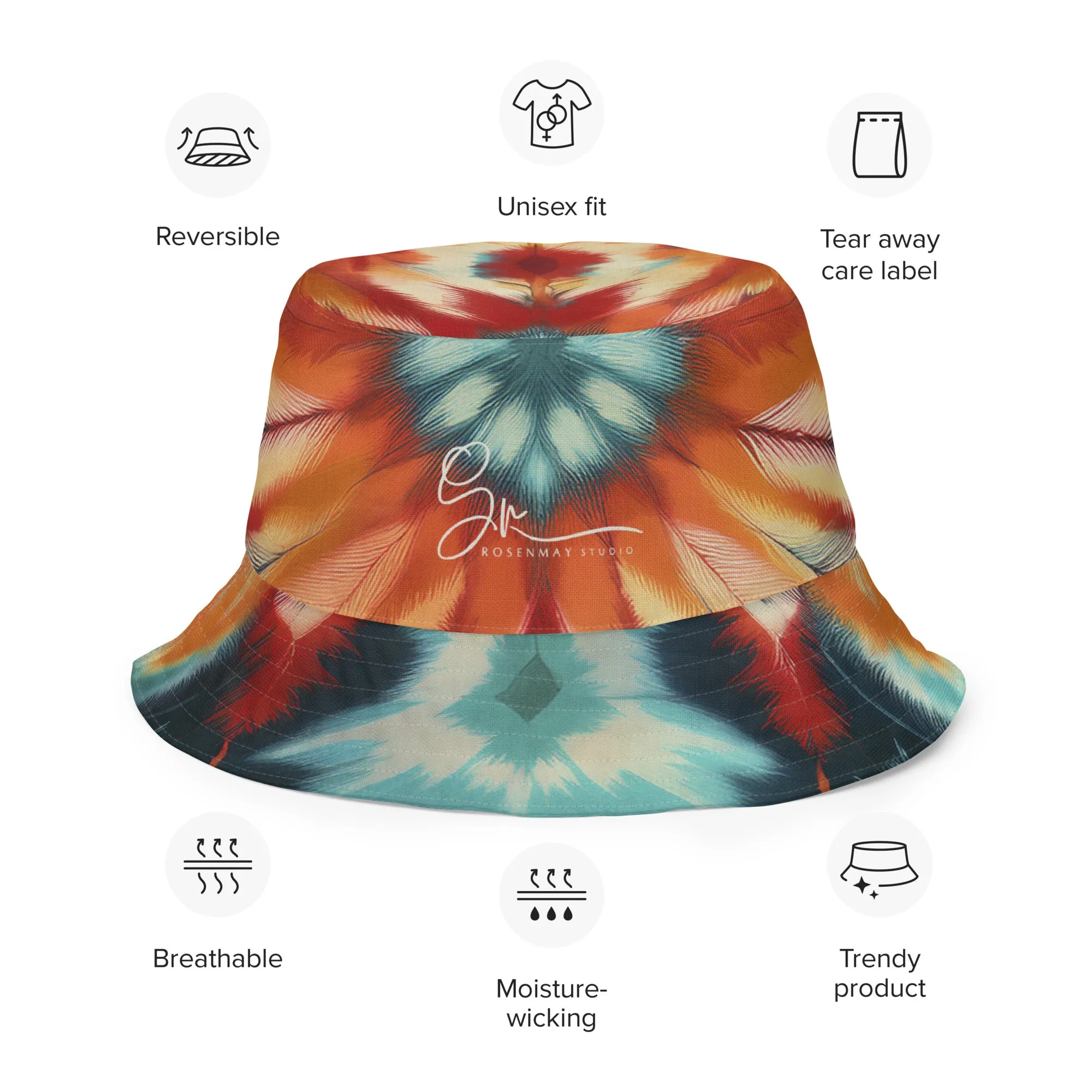 Vintage - Reversible bucket hat