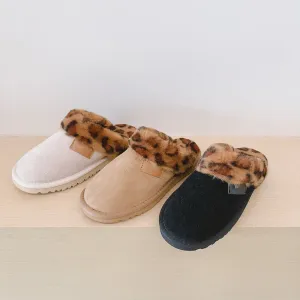 Warm Leopard House Slipper