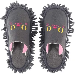 Washable Dust Mop Slippers Microfiber House Floor Cleaning Shoes for Men and Women