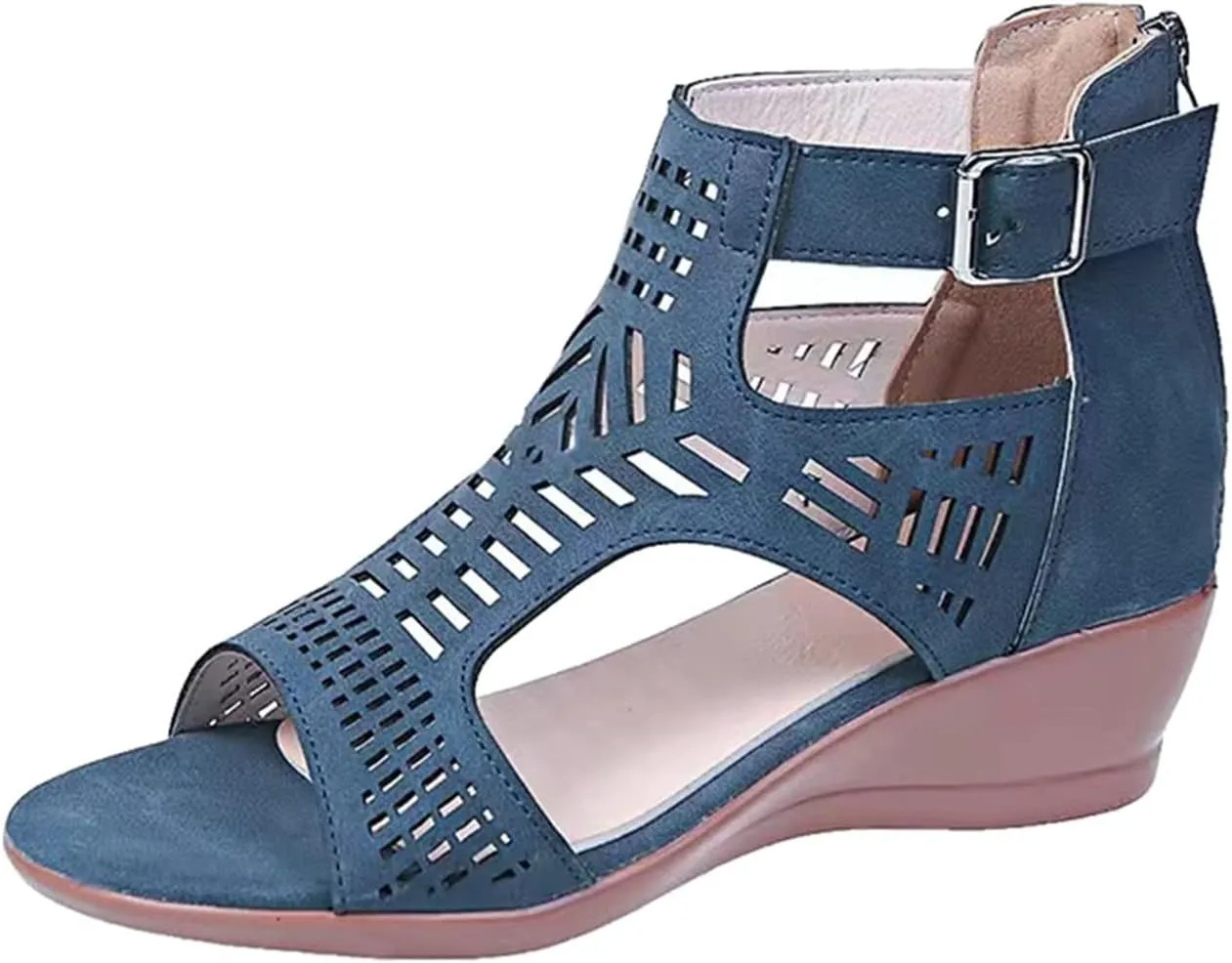 Wedge 2024 Heeled Sandals Cute Wedge Sandals Spring Open Toe Trendy Casual Comfort Summer Cover Heel Dressy Cutout