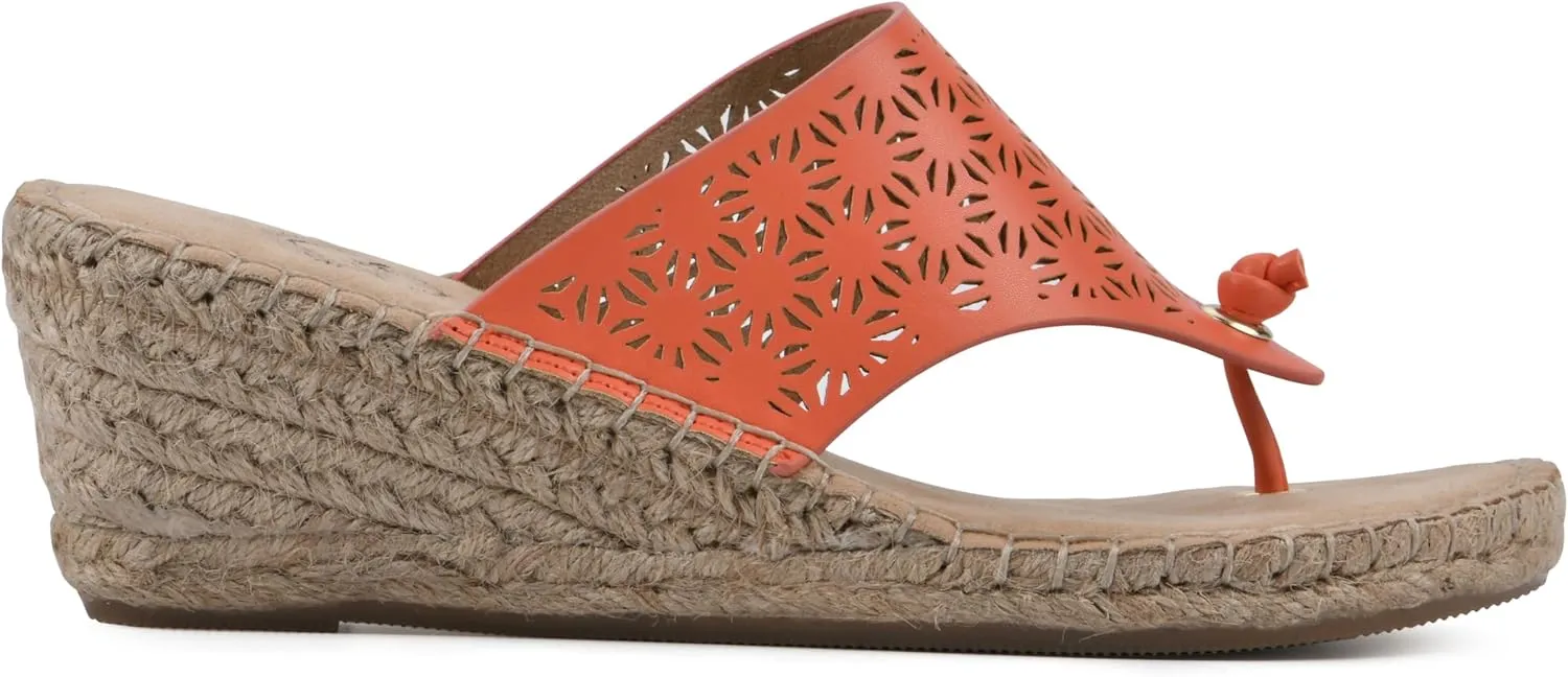 WHITE MOUNTAIN Women's Beaux Espadrille Wedge Sandal