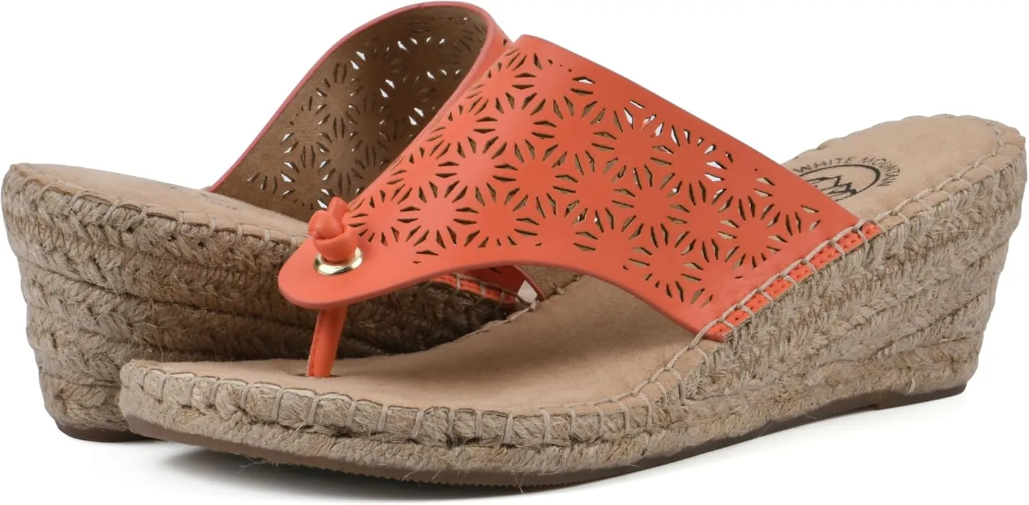 WHITE MOUNTAIN Women's Beaux Espadrille Wedge Sandal
