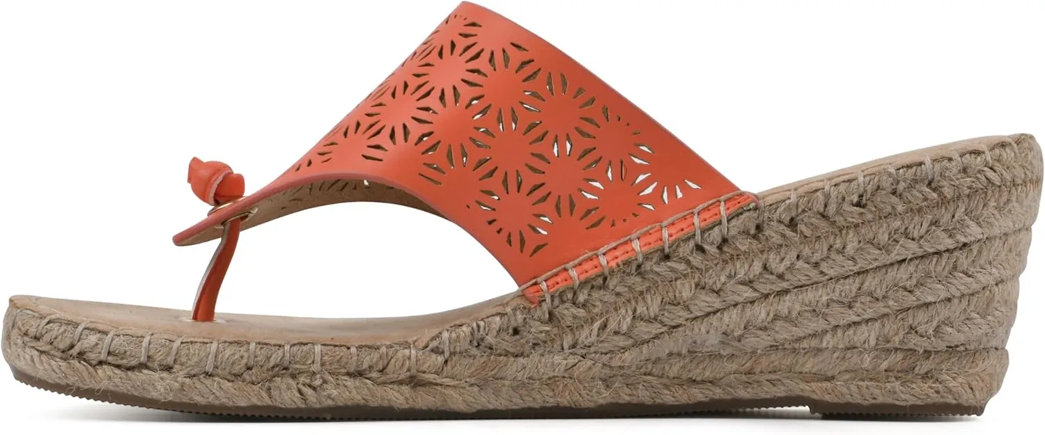 WHITE MOUNTAIN Women's Beaux Espadrille Wedge Sandal