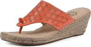 WHITE MOUNTAIN Women's Beaux Espadrille Wedge Sandal