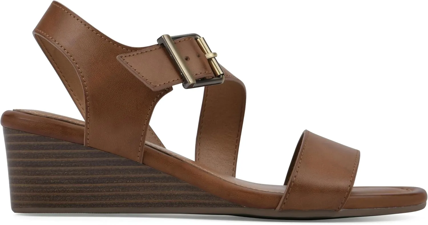 WHITE MOUNTAIN Women's Brux Wedge Sandal