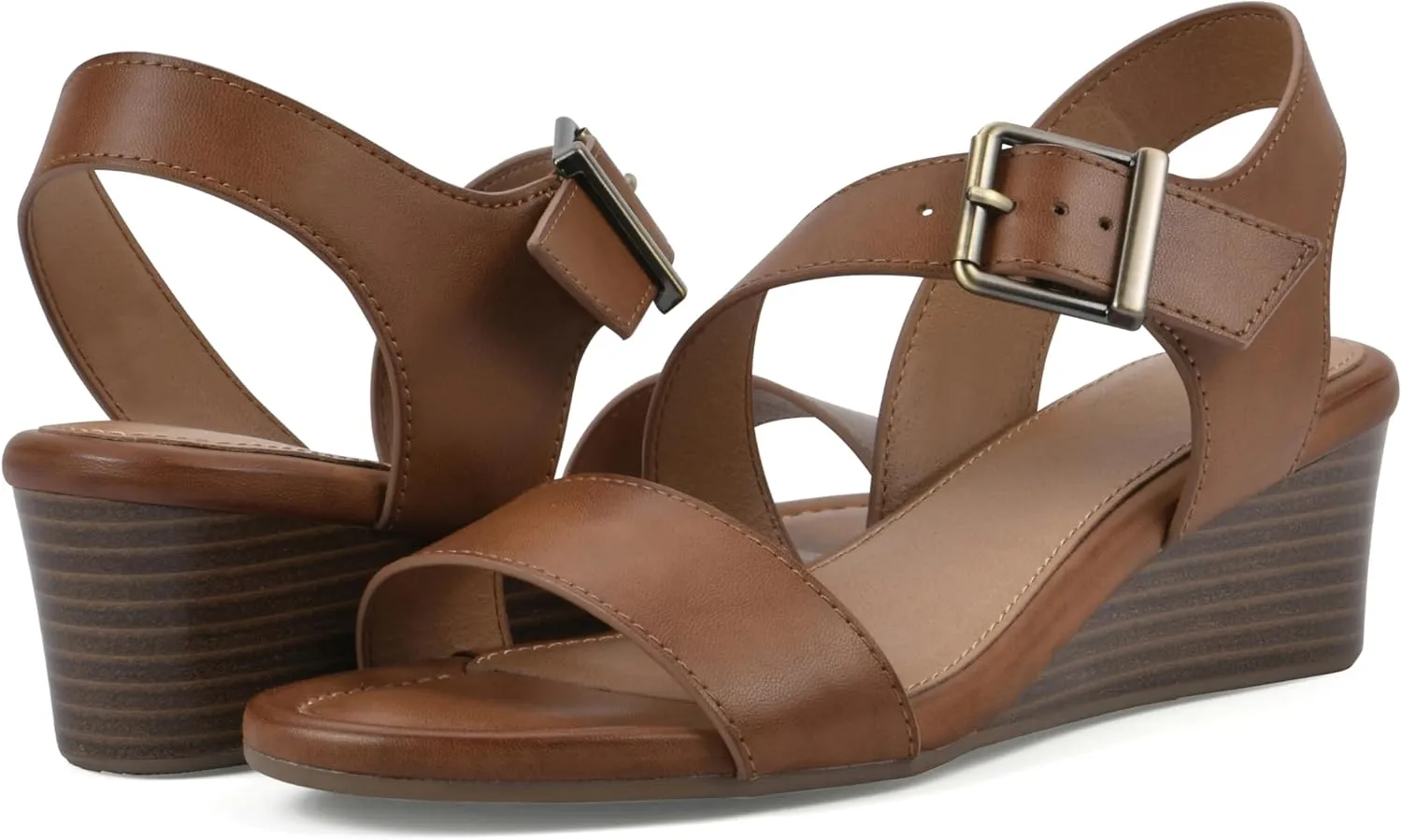 WHITE MOUNTAIN Women's Brux Wedge Sandal