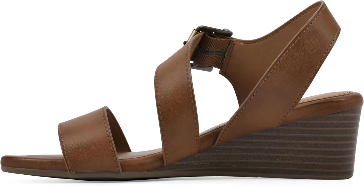 WHITE MOUNTAIN Women's Brux Wedge Sandal