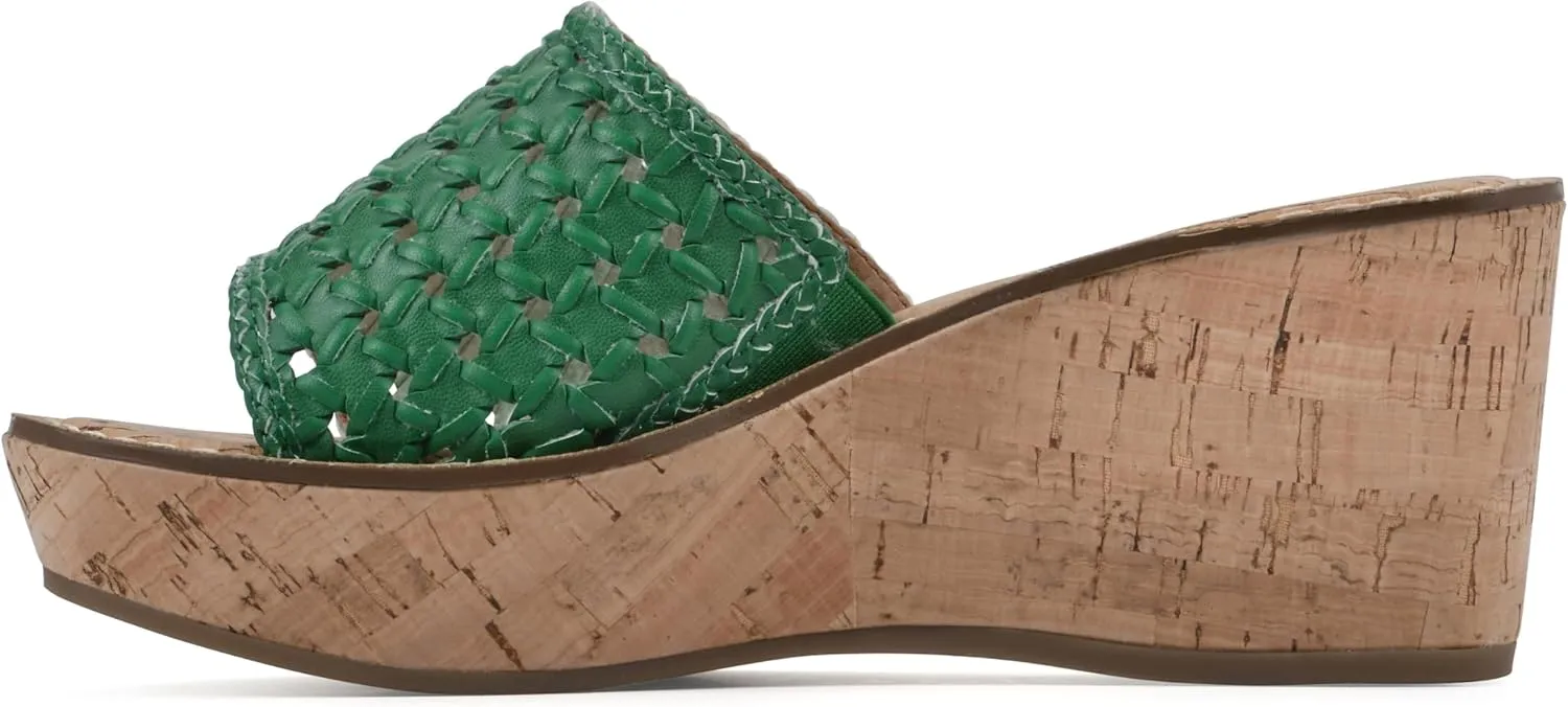 WHITE MOUNTAIN Women's Charges Woven Wedge Sandal