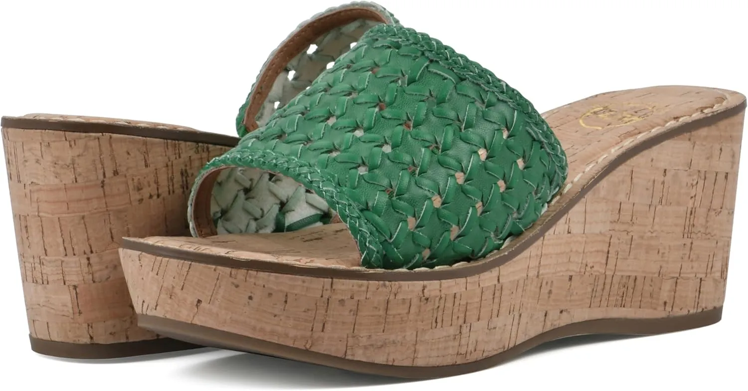 WHITE MOUNTAIN Women's Charges Woven Wedge Sandal