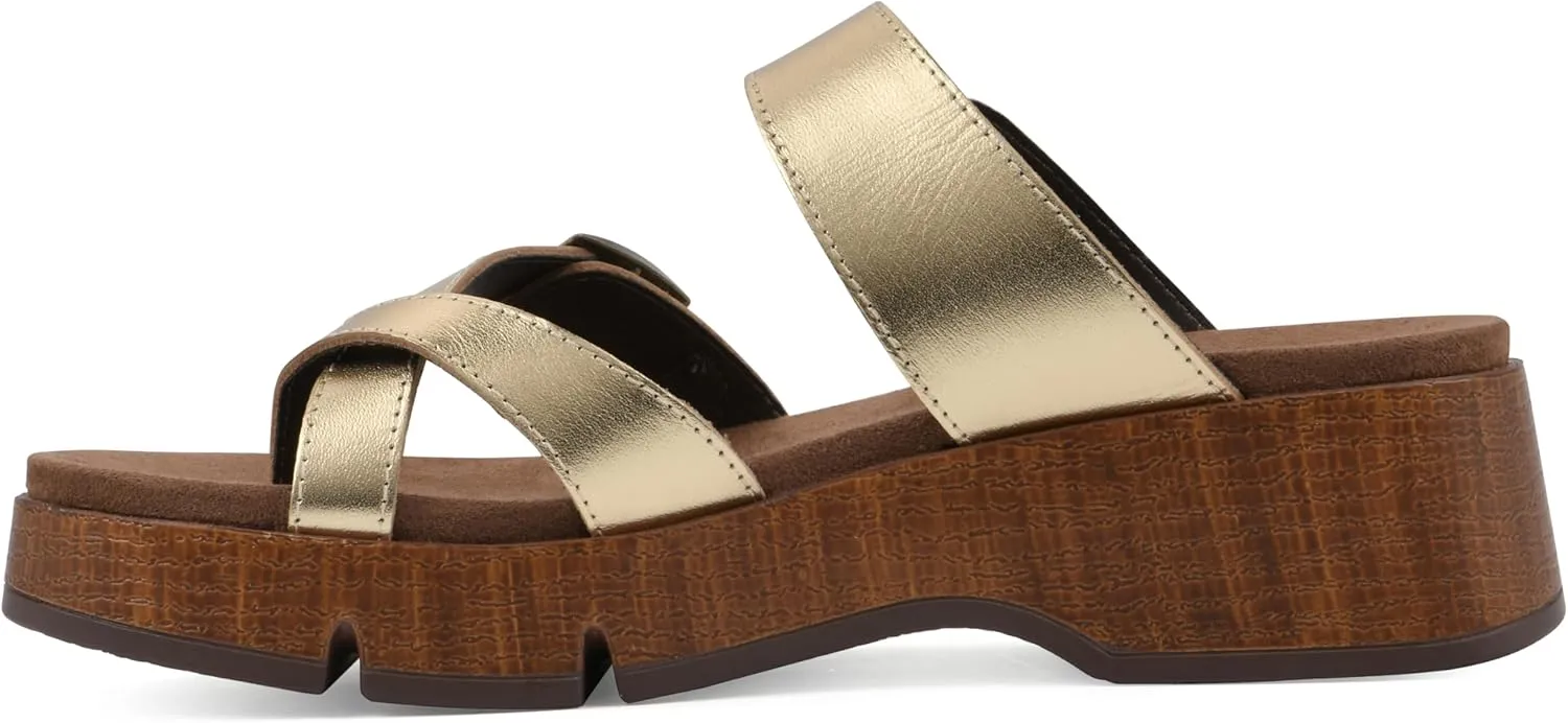 WHITE MOUNTAIN Women's Lefter Low Platform Sandal