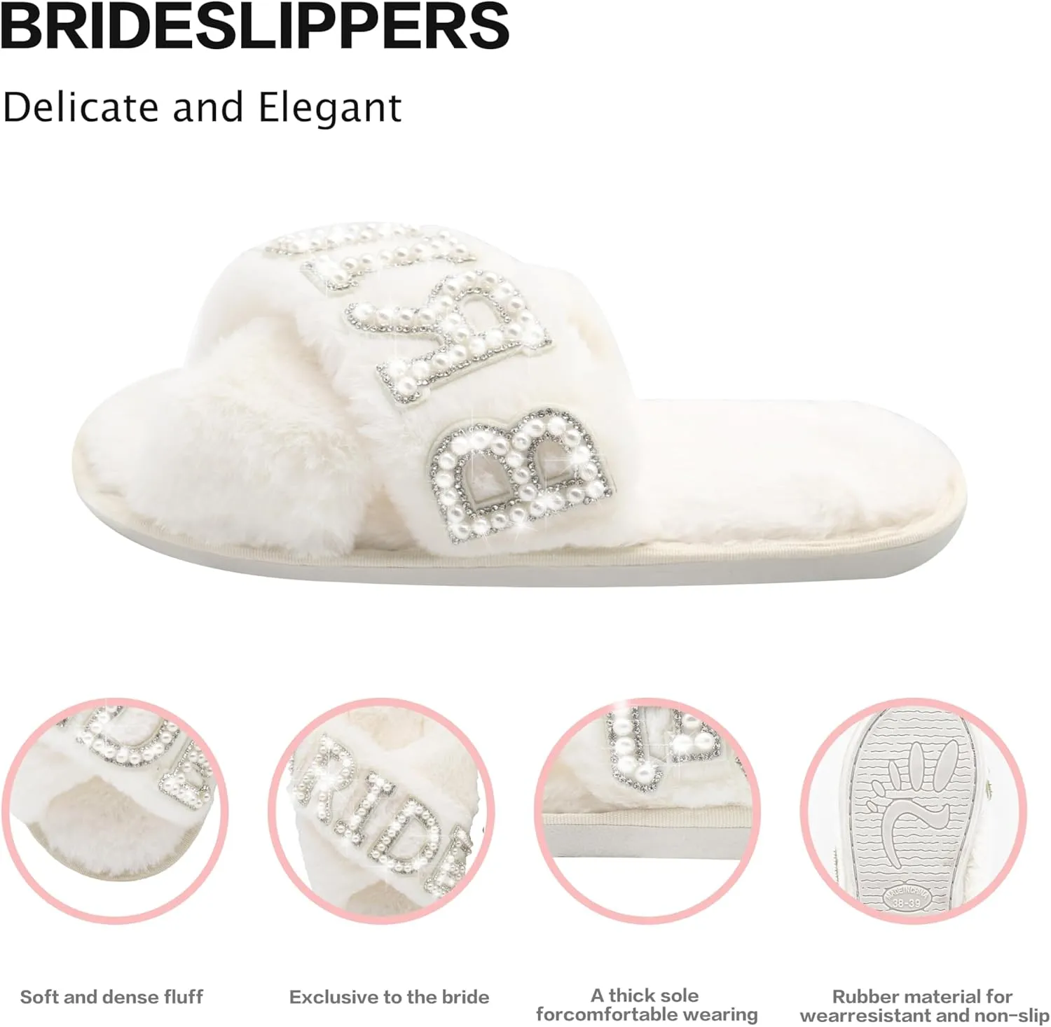 white slipper for women
