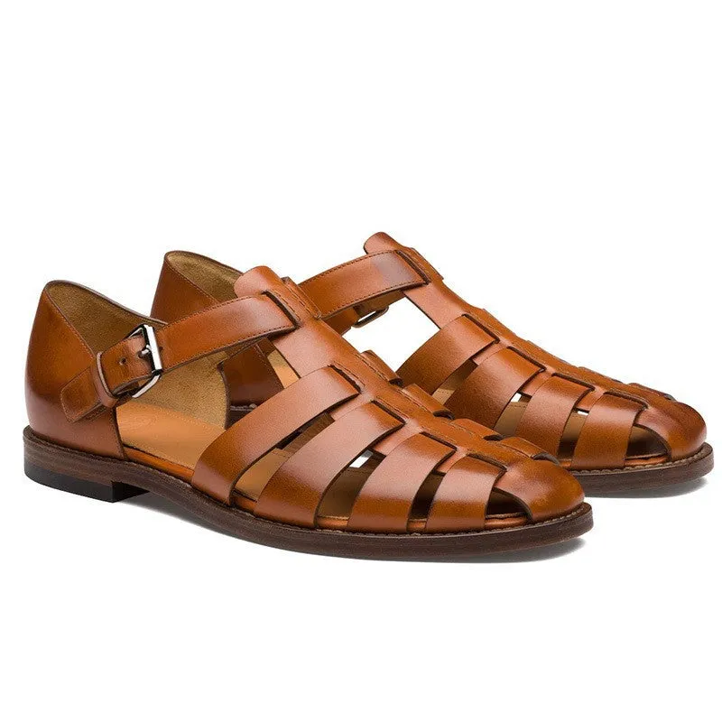 Wildking Men's Casual Closed Toe Breathable Beach Sandals C3014