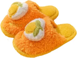 Winter Kawaii Warm Cozy Soft Fleece Fluffy Fuzzy Plush Fruit House Slipper